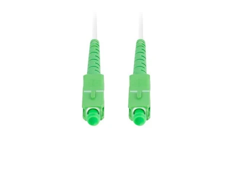 LANBERG šviesolaidinis patchcord SM SC/APC-SC/APC simplex 10m LSZH g657a2 3.0mm baltas