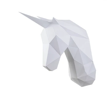 Beldizart Wizardi 3D Papercraft Kit Unicorn PP-1EDS-WHT