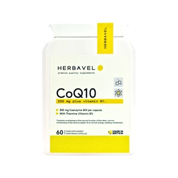 Kofermentas Q10 300 mg + B1, 60 kapsulių