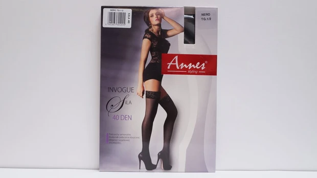 Moteriškos kojinės ANNES Sila 40 Nero