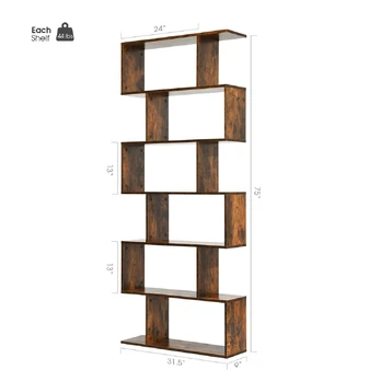 Bonideco Select Pastatoma lentyna 80x23x191cm., rudos spalvos