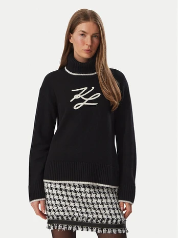 KARL LAGERFELD Golfas B4W18033 Juoda Regular Fit