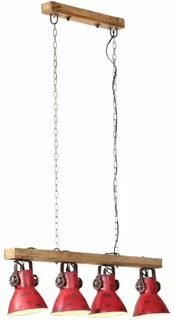 Lubinis šviestuvas, baltintas raudonas, 90x24x111cm, 25W, E27 kaina