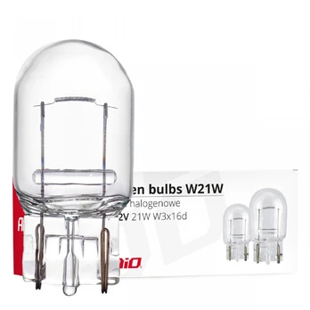 AMiO halogeninės lemputės t20 w21w w3x16d 12v 10vnt