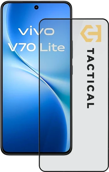 Tactical Glass Shield 5D for Vivo V70 Lite Juodas
