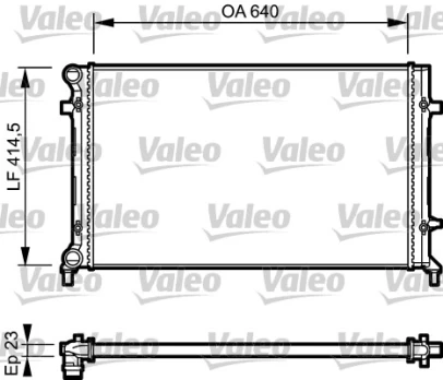 Variklio radiatorius VALEO VAL734332
