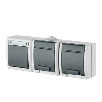 Socket and switch block ELEKTRO-PLAST AQUANT