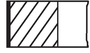 Stūmoklio žiedų komplektas MAHLE 013 17 N2