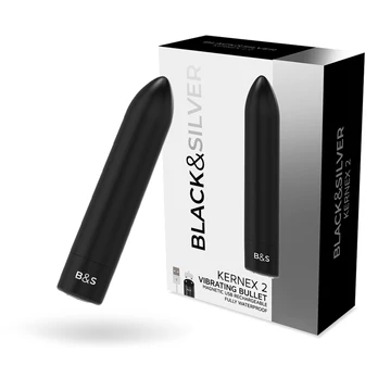 BLACK&SILVER - BULLET VIBRATING KERNEX 2 BLACK
