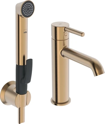 Bidė dušelio komplektas Oras Optima Style 2606FH-81, bronzos