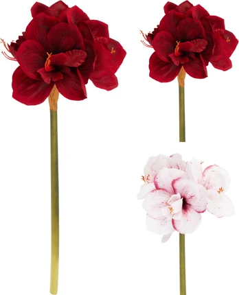 Dirbtinė gėlė AMARYLLIS, 2 rūšių, 66 cm