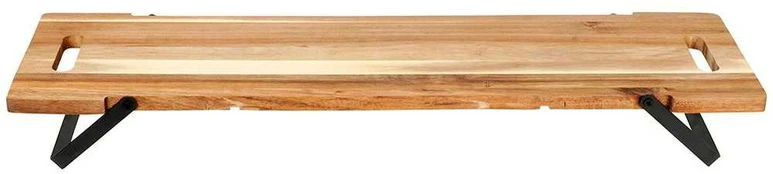 Medinis serviravimo padėklas su sulankstomomis kojelėmis 67,5x19,3x7,5 cm
