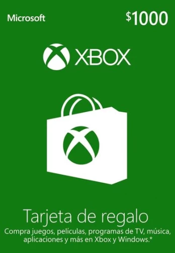 Live Gift Card 1000 MXN Xbox