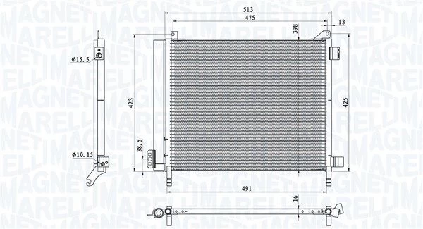 Kondensatorius, oro kondicionierius MAGNETI MARELLI 350203793000