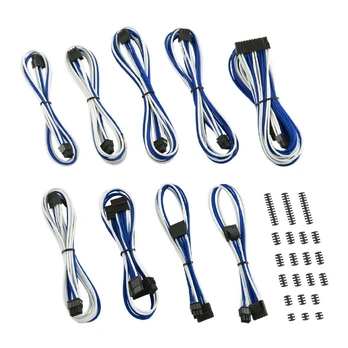 Laidas Cablemod C-Series ModMesh Classic, mėlyna/balta