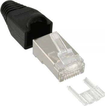 InLine RJ45 kištukas, 8P8C, juoda 100vnt (74590S)