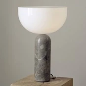 "New Works Kizu" didelė stalinė lempa, pilka