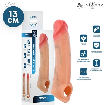 MR INTENSE Simon S Silicone Extension Sleeve 13 cm x 4 cm, Ultra-Soft