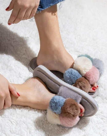 Flip*Flop Šlepetės "Slide PomPom"