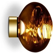 Tom Dixon LED sieninis šviestuvas „Melt Surface Mini“, 30 cm, auksinis