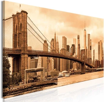 Artgeist Paveikslas - Road to Manhattan (1 Part) Narrow Sepia