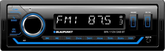 Blaupunkt BPA 1124 DAB BT, 1-DIN Autoradio, DAB+, Bluetooth,