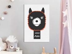 Artgeist Paveikslas - Decorative Alpaca (1 Part) Vertical kaina