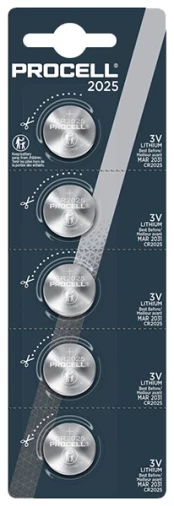Duracell Procell CR2025 elementai 5 vnt. kaina