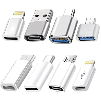 USB-C adapterių rinkinys, 8 vnt.