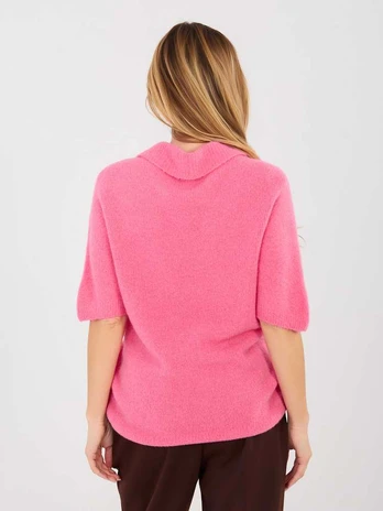Italy Moda Sweter-MI-SW-0120.16-ciemny rožinis