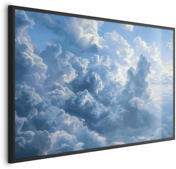 Artgeist Plakatas - Ocean in the Air: Waving Clouds Reflecting Morning Light