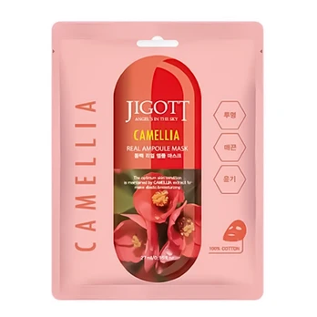 Jigott Jigott Camellia Real Ampoule Mask 27 ml Unisex