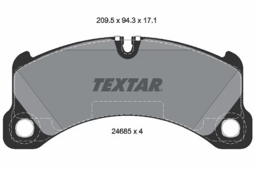 TEXTAR 2468501 Brake pad set