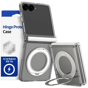 Dėklas Araree Duple 360 M Stand MagSafe do Samsung Galaxy Z Flip8 permatomas