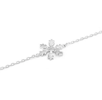 Beneto Stylish sidabrinis bracelet Snowflake AGB638 / 21
