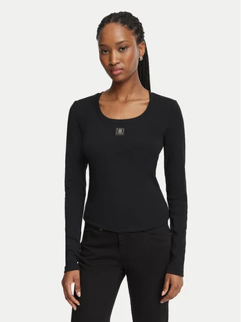 Fracomina Palaidinė FP26WT3034J40101 Juoda Slim Fit