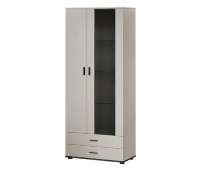 Cama S6 SOHO display cabinet 80x41x192 cashmere + black