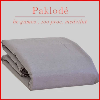 100 proc. medvilnės paklodė - 180x240cm.