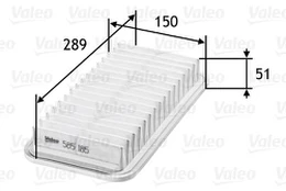 Oro filtras VALEO 585185 kaina