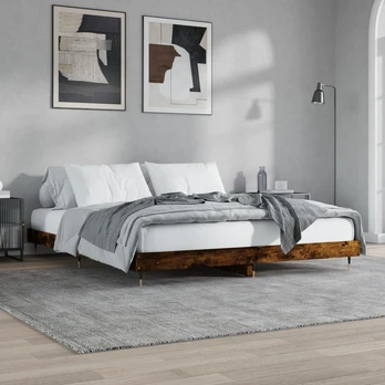 Lova Lovos rėmas, dūminio ąžuolo, 120x200cm, apdirbta mediena