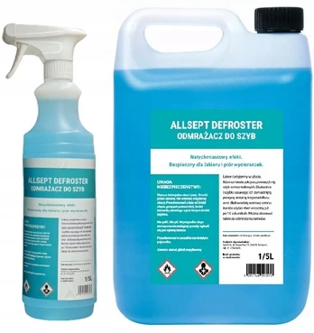 Stiklų atitirpinimo skystis 5l + 1l purškiklyje