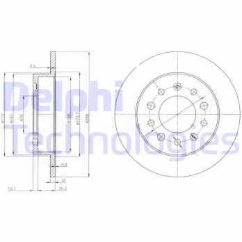 Stabdžių diskas DELPHI BG3862