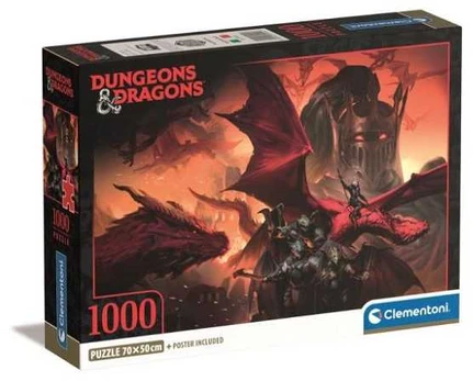 Clementoni CLE puzzle 1000 Compact Dungeons_Dragons 39914