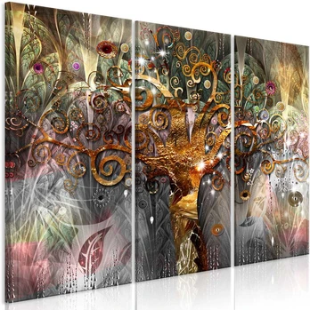 Artgeist Paveikslas - Golden Tree (3 Parts)