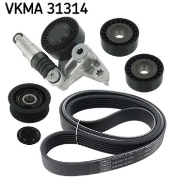 V formos rumbuotas diržas, komplektas SKF VKMA 31314