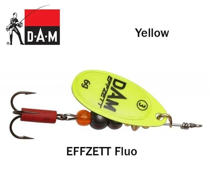 Sukriukė DAM effzett Fluo Yellow 12 g