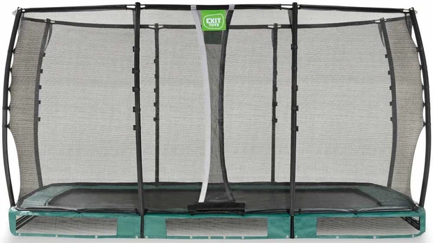 EXIT Allure Premium ground trampoline 214x366cm - žalias