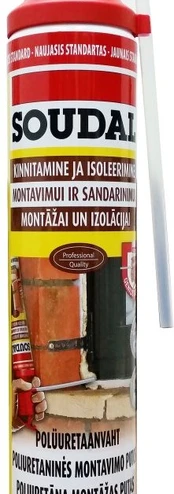 Montavimo putos SOUDAL YELLOW GENIUS GUN, 750 ml