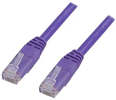 DELTACO U/UTP Cat6 patchkabel, LSZH, 2m, lila