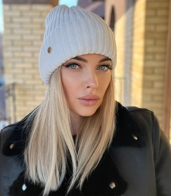 Caskona moteriška žieminė kepurė SKYLAR FU*03, baltas, ONE